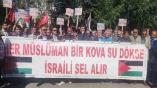 İsrailin Filistin işgali Iğdırda protesto edildi