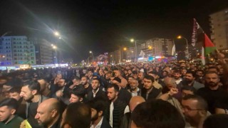 İsrailin Gazzedeki hastaneye saldırısı Güneydoğuda protesto edildi