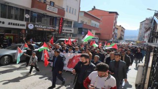 İsrailin Gazzedeki katliamları Van, Hakkari, Bitlis ve Muşta protesto edildi