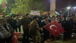 İsrailin Gazzeye yaptığı saldırılar protesto edildi
