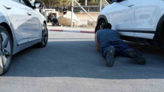 İsrailin Sderot kentinde Türk gazetecilerin panik anları