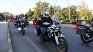 İstiklal Sürüşünde motorcular Çankırıya ulaştı