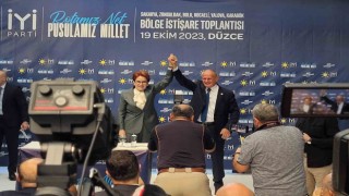 İYİ Parti Genel Başkanı Akşener, Düzcede belediye başkan adaylarını açıkladı