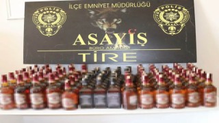İzmirde sahte bandrolle alkol satışı yapılan adrese baskın