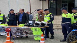 Jandarma trafik ekibinden okulda trafik güvenliği eğitimi