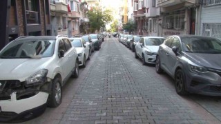 Kadıköyde tır onlarca aracı biçip kaçtı