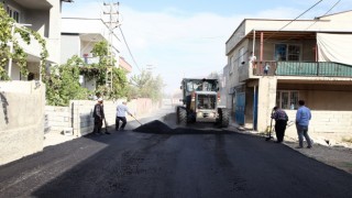 Kahramanmaraşta Eyüp Sultan Mahallesinde asfalt çalışması