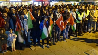 Karabükte İsrailin katliamlarına tepki