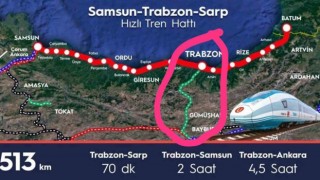 Karafazlıdan Samsun-Sarp hızlı tren yolu çıkışı