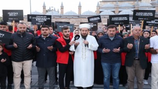 Karatay Kent Konseyi, İsrailin Filistine olan zulmünü proteste etti