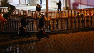 Kastamonuda yol kenarında unutulan şüpheli valiz fünyeyle patlatıldı