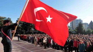 Kayseride okullarda Filistin için saygı duruşu