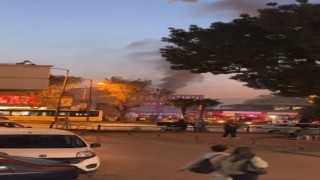 Kebapçıda korkutan yangın