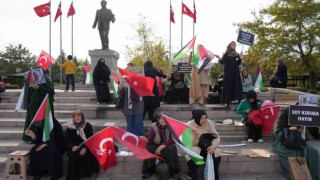 Kırıkkaleli kadınlar, Filistine destek için oturma eylemi yaptı