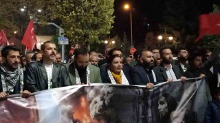 Kırşehirde Filistine destek yürüyüşü