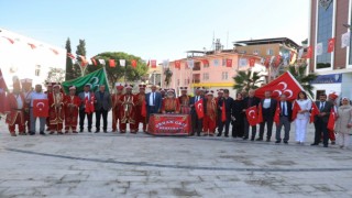 Koçarlıda Cumhuriyet korteji renkli görüntülere sahne oldu