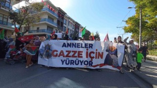 Konyada anneler, Gazzede öldürülen çocuklar için yürüdü