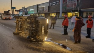 Köpeğe çarpmadı, kaldırıma çarptı