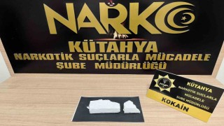Kütahyada 395,85 gram taş kokain ele geçirildi