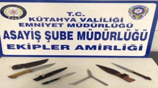 Kütahyada polisin dar bölge uygulaması