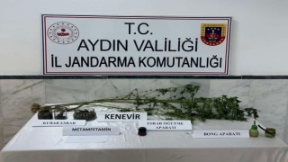 Kuyucaktaki iki şahsın evinde uyuşturucu madde ele geçirildi