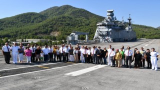 Marmarisli Muharip Gaziler TCG Anadoluyu ziyaret etti