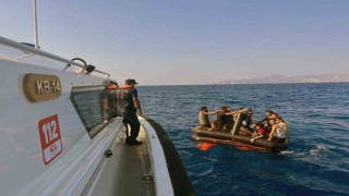 Marmariste 61 düzensiz göçmen kurtarıldı
