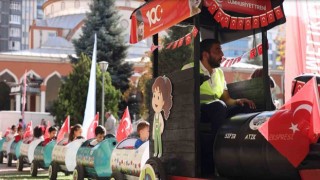 Melikgazinin ‘Cumhuriyet Treni çocuklar için kalktı