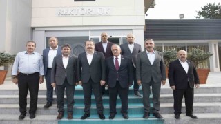 Memur-Sen Genel Başkanı Yalçından Rektör Çomaklıya Ziyaret