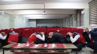 Meslek lisesinde Afet Tatbikatı yapıldı