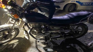 Motosiklet faresi polisten kaçamadı