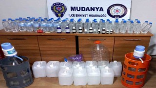 Mudanyada sahte içki ele geçirildi