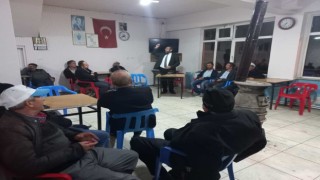 Müftü Akyoldan köy kahvehanelerinde dini sohbet