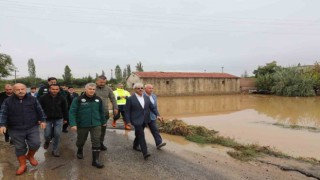 Niğde Valisi Çelik, sel bölgesinde inceleme yaptı