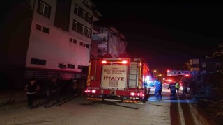 Orduda iş yeri yangını