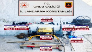 Orduda kaçak kazı operasyonunda 12 kişi yakalandı