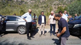 Ortacada Cumhurbaşkanlığı bisiklet turu güzargahında inceleme