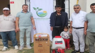 Osmaniye'de 14 çiftçiye motorlu sırt pülverizatörü dağıtıldı