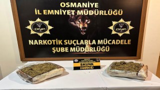 Osmaniye'de 2 kilo 600 gram skunk ele geçirildi