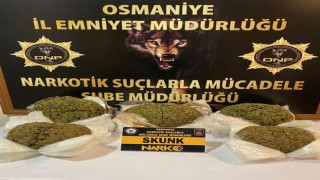 Osmaniye'de 8 kilogram skunk ele geçirildi