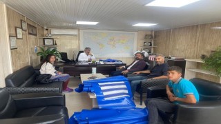 Özel öğrencilerin ürettiği önlükler Cemara teslim edildi