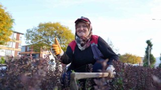 Park ve bahçelere kadın eli