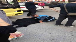 Pendikte İETT otobüsünün çarptığı yaya yaralandı