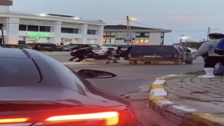 Pendikte trafikte sopalı kavgalar kamerada