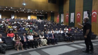 Polis Başmüfettişi Ahmet Sula, Osmaniyede resim sergisi açıp konferans verdi