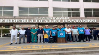 Sağlık-Sen üyelerinden İsraile tepki, Filistine destek