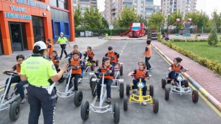 Şahinbeyli öğrencilere trafik eğitimi