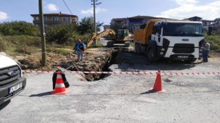 Sakarya Büyükşehirden Ferizli İstiklal Mahallesine yeni atık su hattı