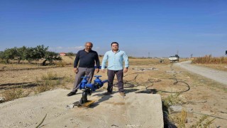 Salihli Mersinli Mahallesinde yeni sondaj kuyusu sevinci