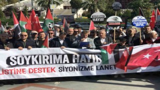Samsunda Filistine destek, Siyonizme lanet